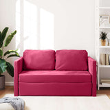 vidaXL Sofa bed floor model 2-in-1 122x204x55 cm velvet light grey