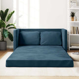 vidaXL Sofa bed floor model 2-in-1 122x204x55 cm velvet light grey