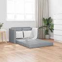 vidaXL Slaapbank vloermodel 2-in-1 112x174x55 cm stof lichtgrijs