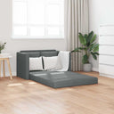 vidaXL Slaapbank vloermodel 2-in-1 112x174x55 cm stof lichtgrijs