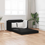 vidaXL Slaapbank vloermodel 2-in-1 112x174x55 cm stof lichtgrijs