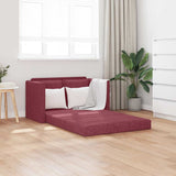 vidaXL Slaapbank vloermodel 2-in-1 112x174x55 cm stof lichtgrijs