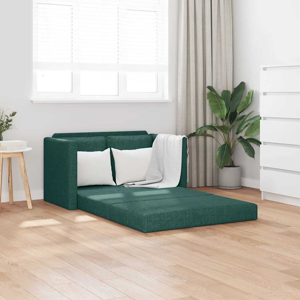 vidaXL Slaapbank vloermodel 2-in-1 112x174x55 cm stof lichtgrijs