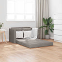 vidaXL Slaapbank vloermodel 2-in-1 112x174x55 cm stof lichtgrijs