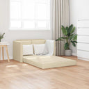 vidaXL Slaapbank vloermodel 2-in-1 112x174x55 cm stof lichtgrijs
