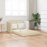 vidaXL Slaapbank vloermodel 2-in-1 112x174x55 cm stof lichtgrijs