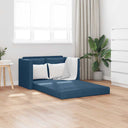 vidaXL Slaapbank vloermodel 2-in-1 112x174x55 cm stof lichtgrijs