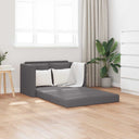 vidaXL Slaapbank vloermodel 2-in-1 112x174x55 cm kunstleer zwart