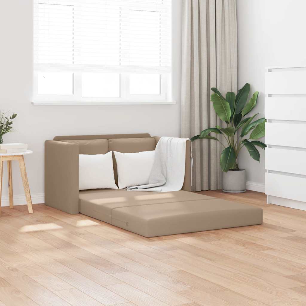 vidaXL Slaapbank vloermodel 2-in-1 112x174x55 cm kunstleer zwart