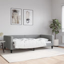 vidaXL Slaapbank 100x190 cm stof donkergrijs