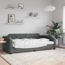 vidaXL Canapé-lit 100x190 cm tissu gris foncé