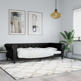 vidaXL Slaapbank met matras 90x200 cm kunstleer zwart