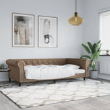 vidaXL Slaapbank met matras 90x200 cm kunstleer zwart