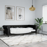 vidaXL Slaapbank met matras 90x200 cm kunstleer zwart