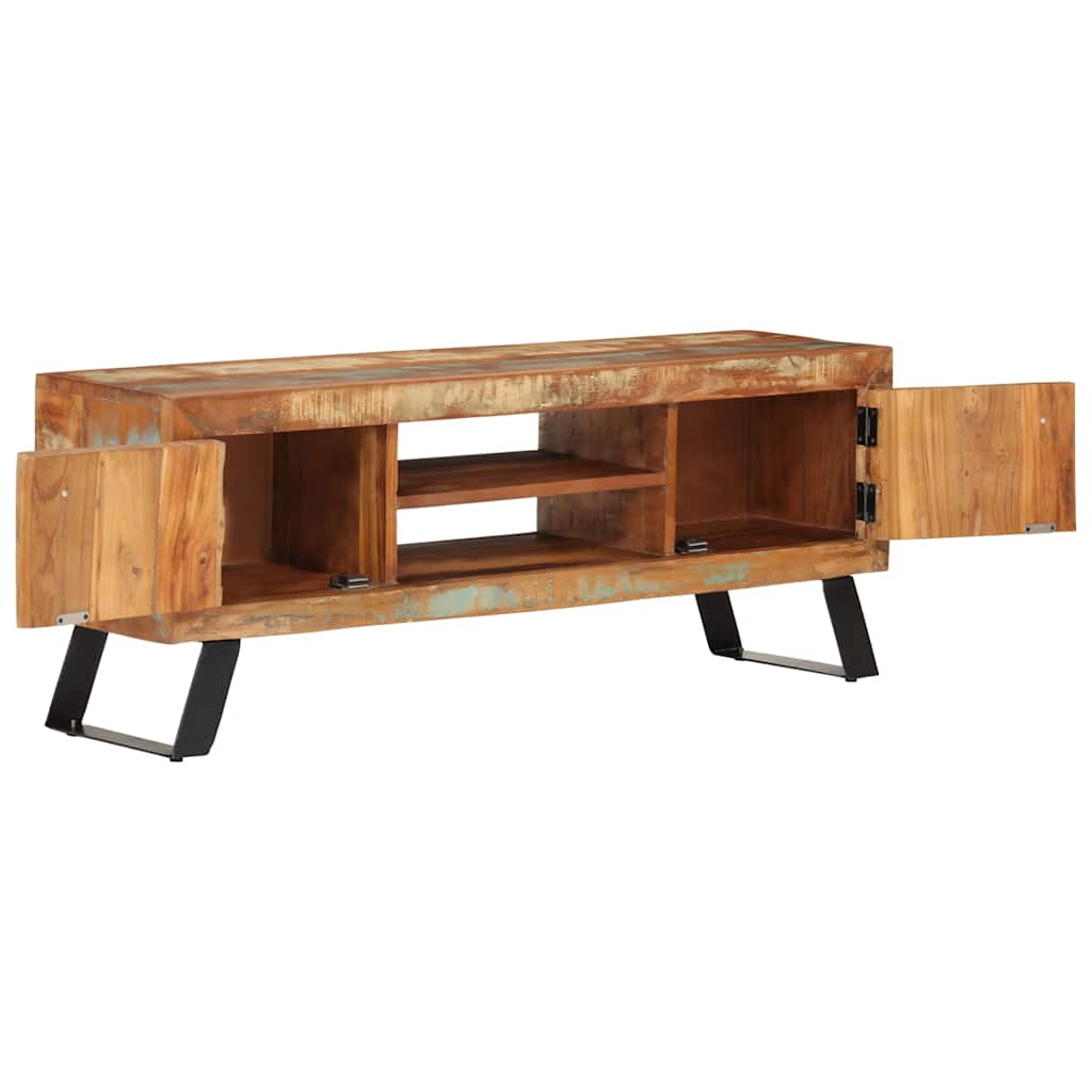 vidaXL Tv-meubel 112x30x45 cm massief gerecycled hout