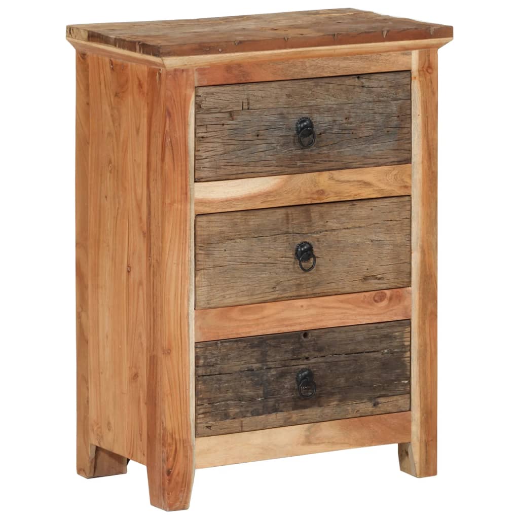 vidaXL Sideboard 60x33x75 cm solid acacia wood and reclaimed wood