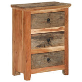 vidaXL Sideboard 60x33x75 cm solid acacia wood and reclaimed wood