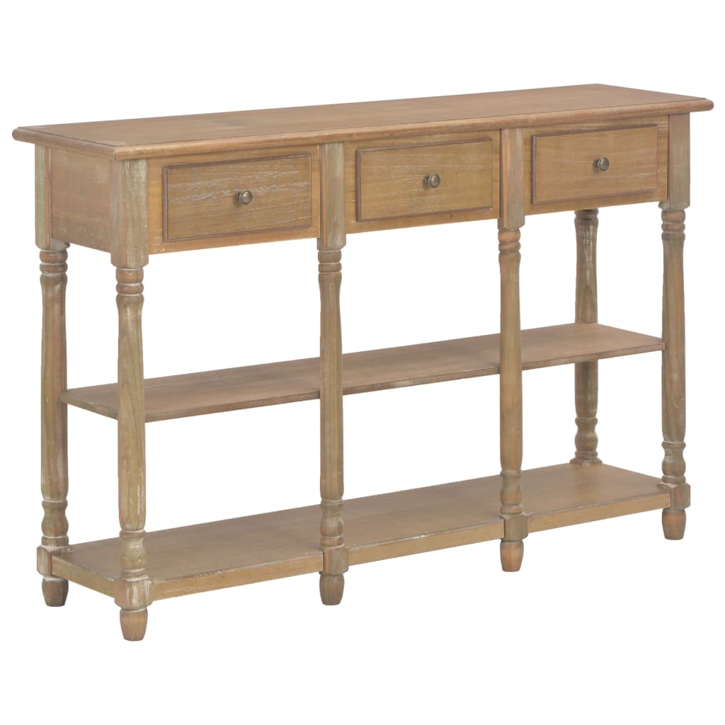 vidaXL Wandtafel 110x30x76 cm bewerkt hout zwart
