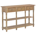 vidaXL Wandtafel 110x30x76 cm bewerkt hout zwart