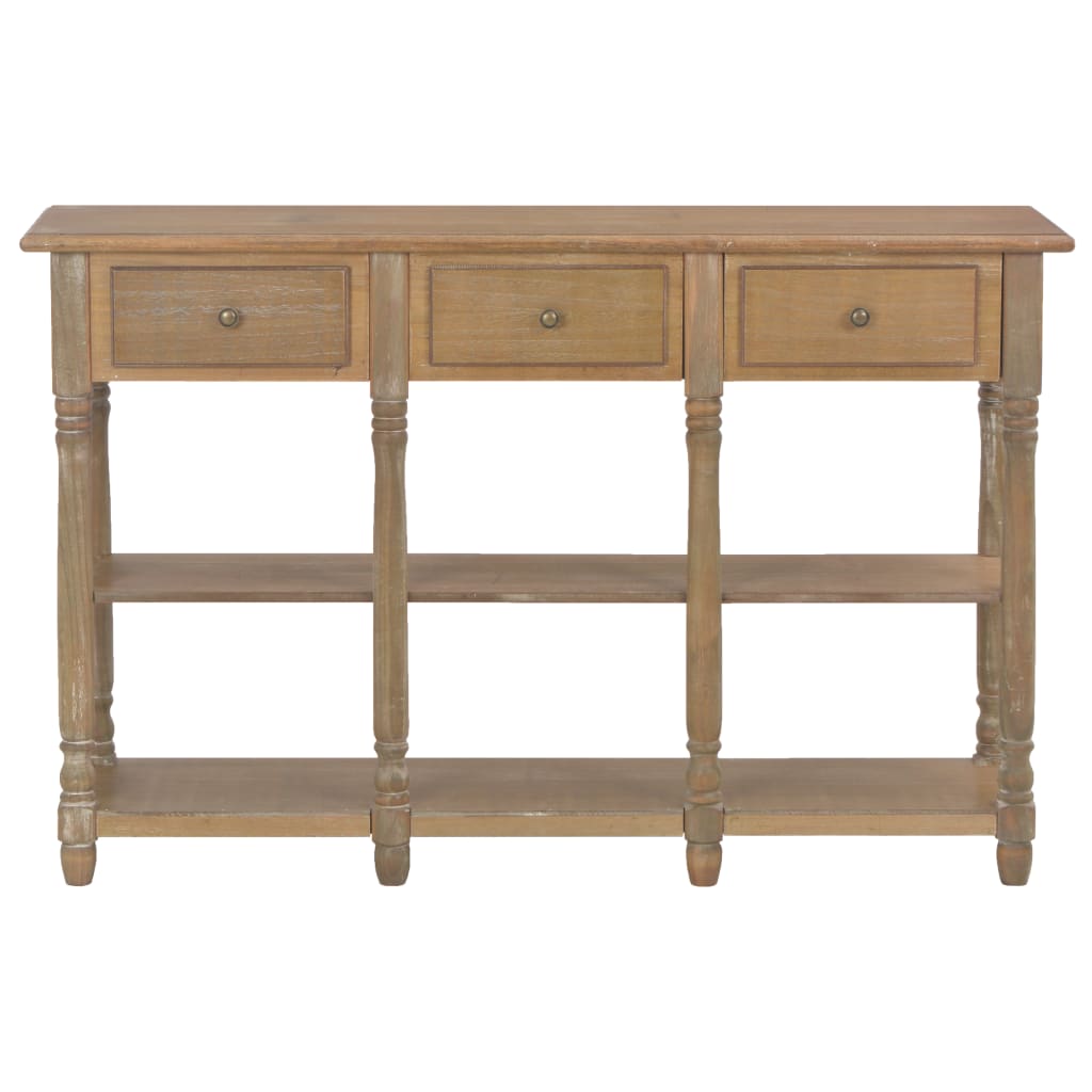 vidaXL Wandtafel 110x30x76 cm bewerkt hout zwart