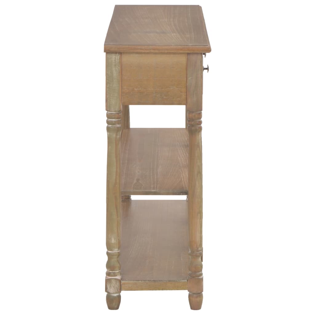 vidaXL Wandtafel 110x30x76 cm bewerkt hout zwart