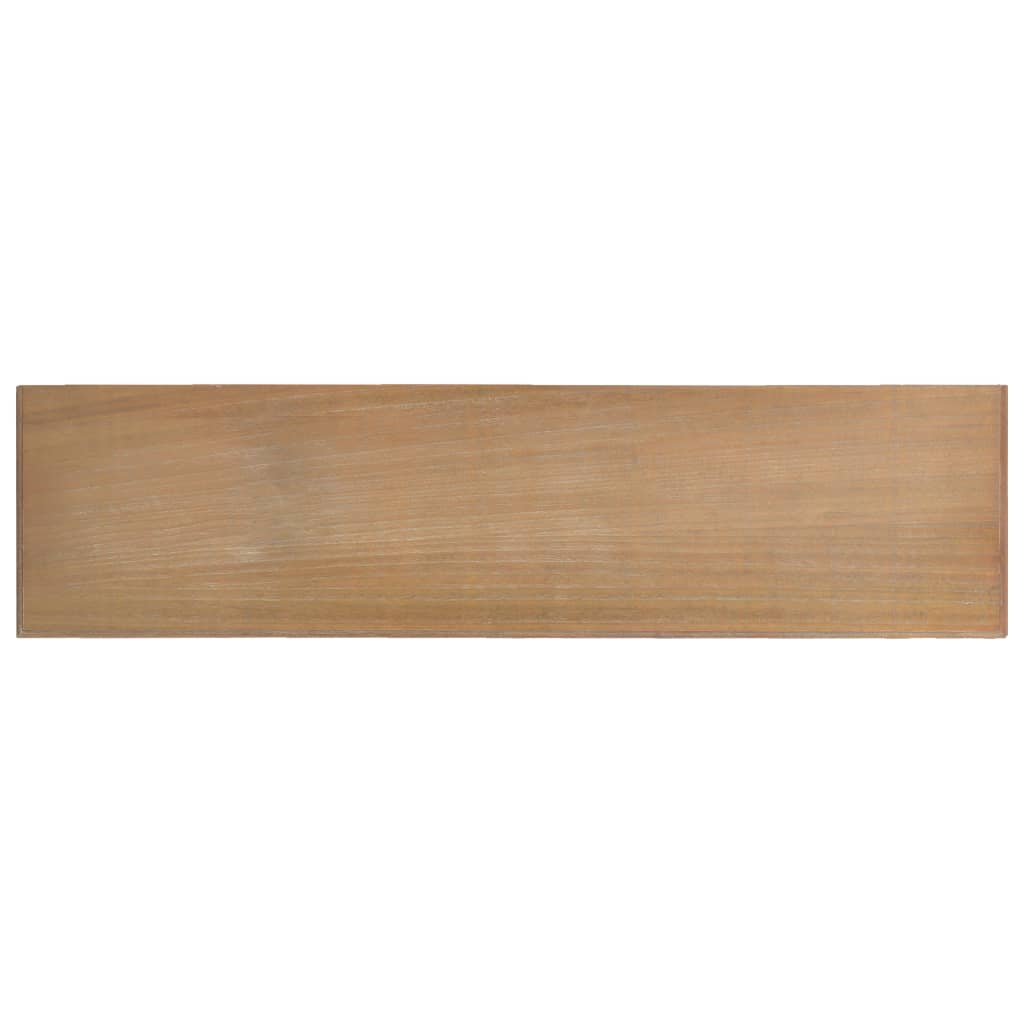 vidaXL Wandtafel 110x30x76 cm bewerkt hout zwart