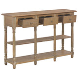 vidaXL Wandtafel 110x30x76 cm bewerkt hout zwart