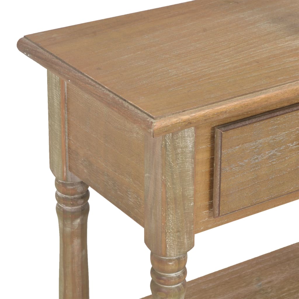 vidaXL Wandtafel 110x30x76 cm bewerkt hout zwart