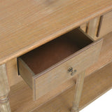 vidaXL Wandtafel 110x30x76 cm bewerkt hout zwart