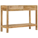 vidaXL Wandtafel 110x35x75 cm massief mangohout wit