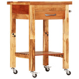 vidaXL Kitchen Trolley 58x58x89 cm solid acacia wood