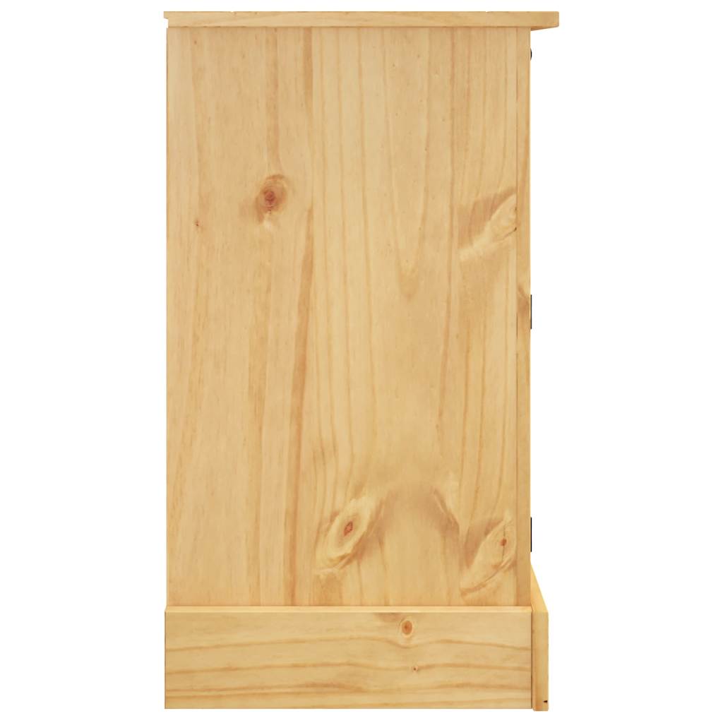 vidaXL Dressoir "Corona" Bruin 112x44x78 cm Massief Hout Mexicaans Dennenhout