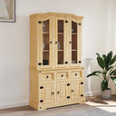 vidaXL Tall cabinet Corona 112x43x196 cm Mexican pine brown