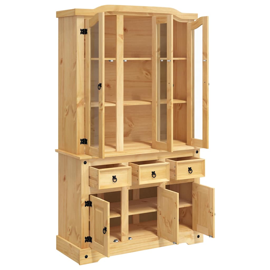 vidaXL Tall cabinet Corona 112x43x196 cm Mexican pine brown