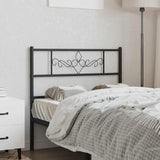 vidaXL Replacement Headboard 75 cm Metal Black