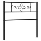 vidaXL Replacement Headboard 75 cm Metal Black