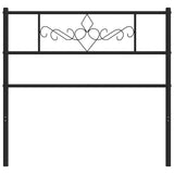 vidaXL Replacement Headboard 75 cm Metal Black