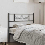 vidaXL Replacement Headboard 75 cm Metal Black