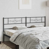 vidaXL Replacement Headboard 75 cm Metal Black