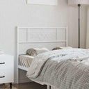 vidaXL Replacement Headboard 75 cm Metal Black