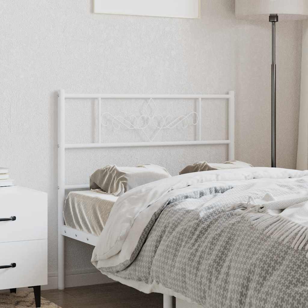 vidaXL Replacement Headboard 75 cm Metal Black