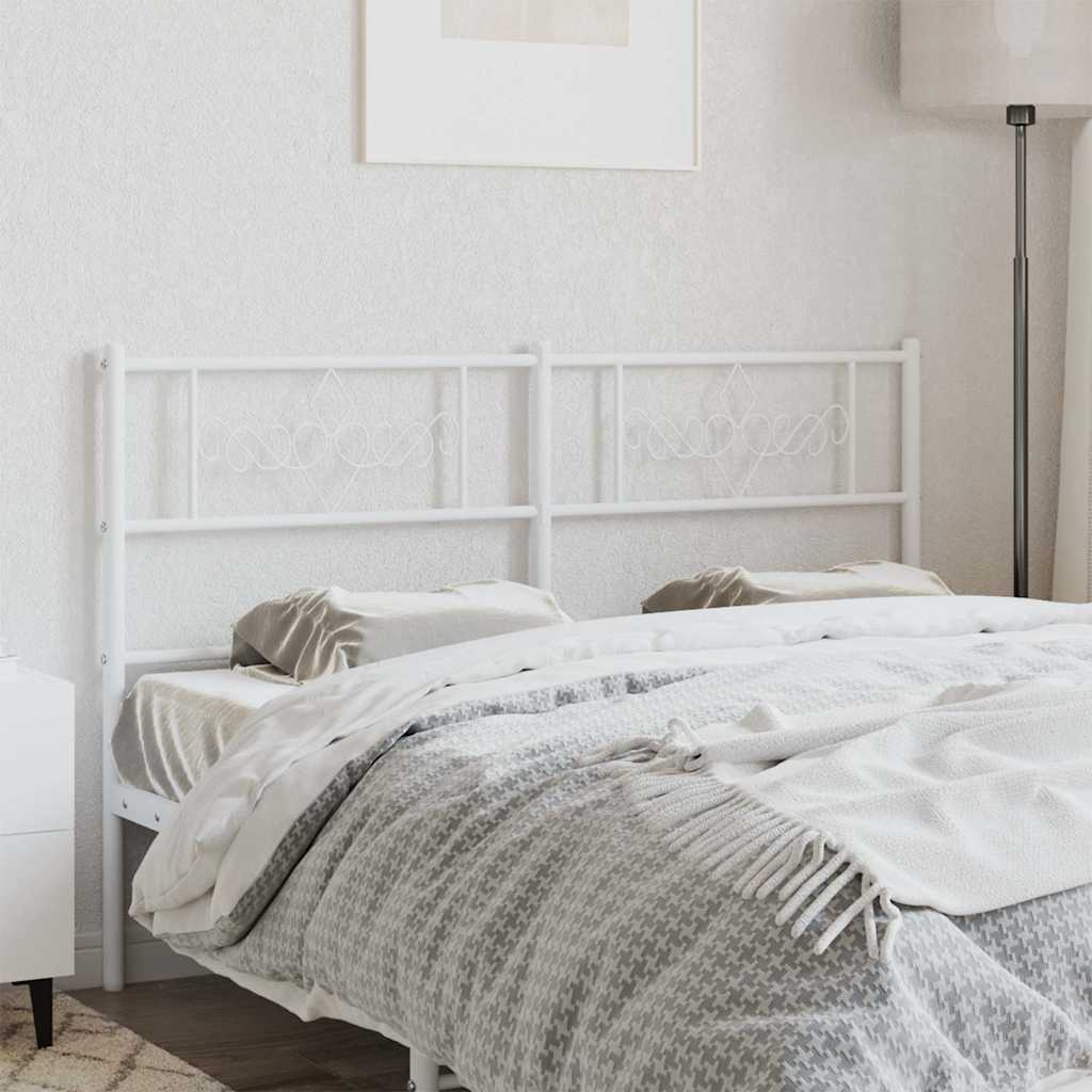 vidaXL Replacement Headboard 75 cm Metal Black