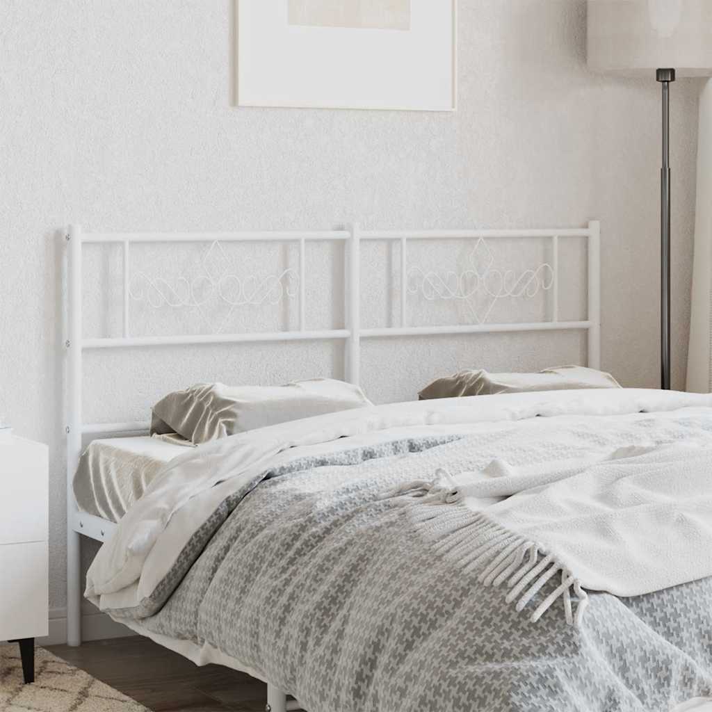 vidaXL Replacement Headboard 75 cm Metal Black