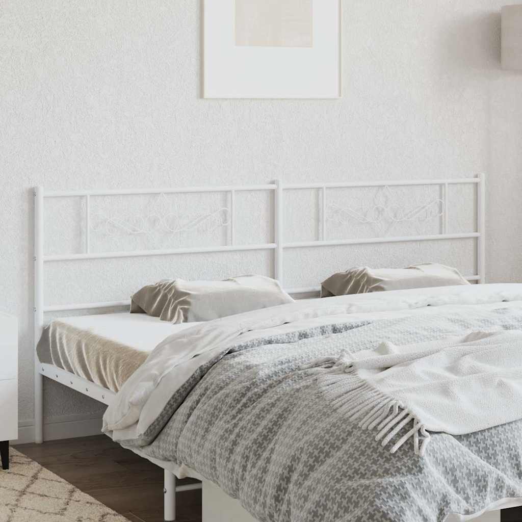 vidaXL Replacement Headboard 75 cm Metal Black