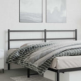 vidaXL Replacement Headboard 75 cm Metal Black