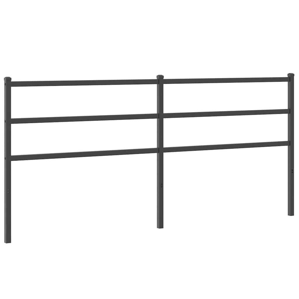 vidaXL Replacement Headboard 75 cm Metal Black