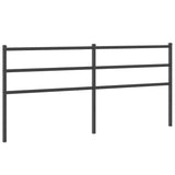 vidaXL Replacement Headboard 75 cm Metal Black