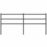 vidaXL Replacement Headboard 75 cm Metal Black