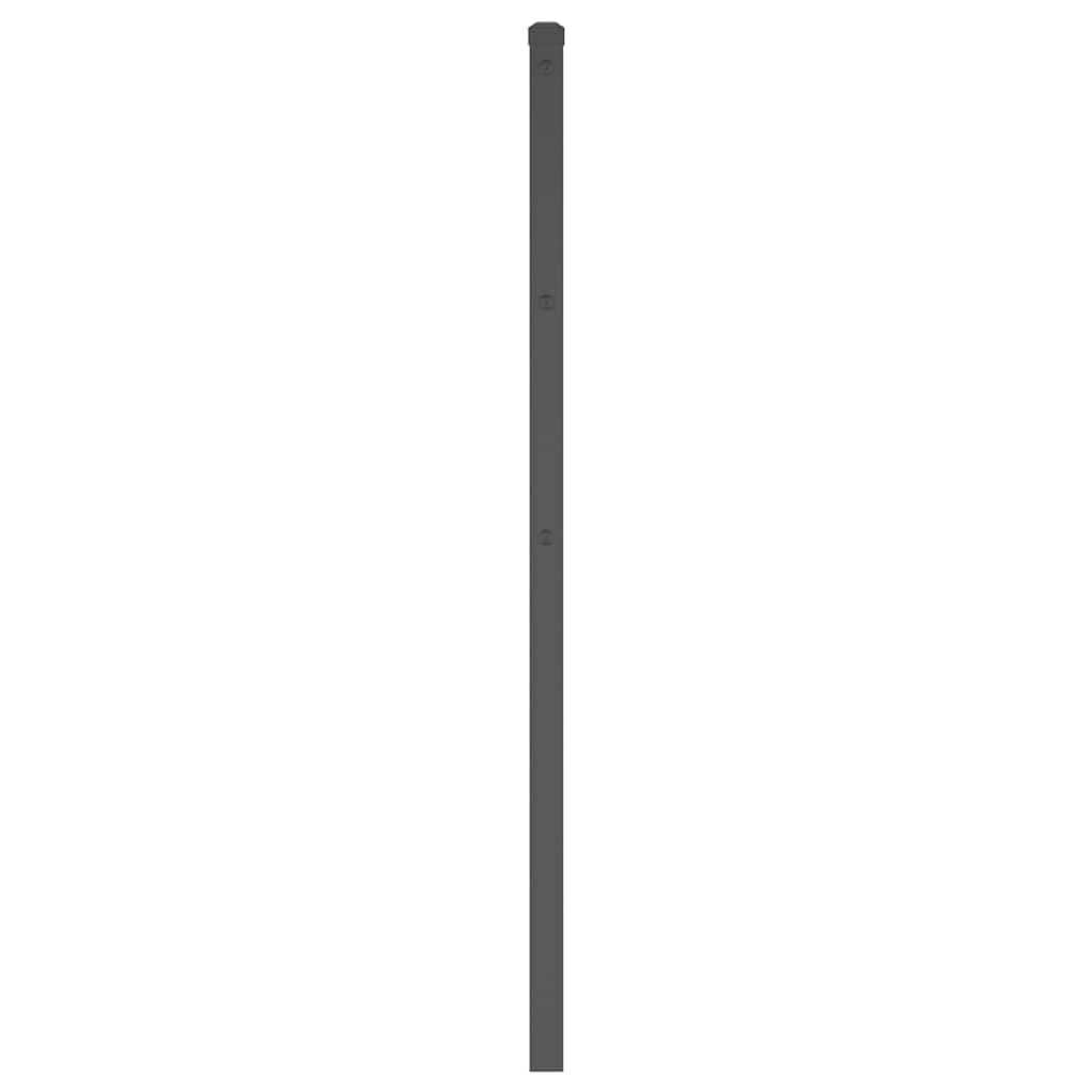 vidaXL Replacement Headboard 75 cm Metal Black