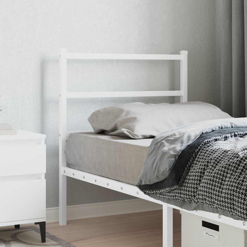 vidaXL Replacement Headboard 75 cm Metal Black